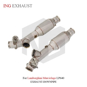 Sistema <span class=keywords><strong>de</strong></span> <span class=keywords><strong>Escape</strong></span> <span class=keywords><strong>de</strong></span> Acero Inoxidable Personalizado ING, Tubo <span class=keywords><strong>de</strong></span> <span class=keywords><strong>Escape</strong></span> para Lamborghini Murcielago LP640 con Válvula y Protector Térmico, Piezas <span class=keywords><strong>de</strong></span> Alto Rendimiento - Product Image 4