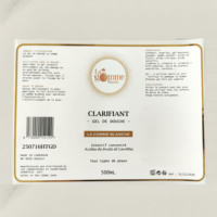 Étiquettes autocollantes en vinyle doré imprimées sur mesure pour soins de la peau, bougies, diffuseurs, pots et bouteilles, résistantes à l'eau, en rouleau
