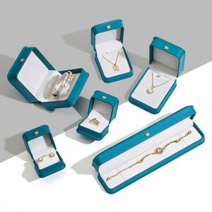 Pu Leather Necklace <b>Long</b> Bracelet Jewelry Storage Case Pendant Chain Packaging Gift <b>Box</b> - Product Image 2