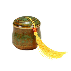<span class=keywords><strong>Bougie</strong></span> parfumée en céramique vintage émaillée au four avec pompon décoratif, <span class=keywords><strong>bougie</strong></span> d'aromathérapie en cire de soja pour cadeau de mariage ou d'anniversaire - Product Image 3