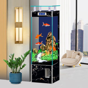 Aquarium en verre ultra clair pour aquarium sur pied, de petite à moyenne taille, peu <span class=keywords><strong>d</strong></span>'<span class=keywords><strong>entretien</strong></span> et sans changement <span class=keywords><strong>d</strong></span>'eau pour le salon - Product Image 6