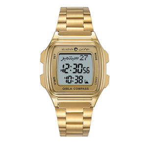 Qibla 나침반 이슬람 시계와 공장 도매 이슬람기도 azan 손목 시계 - Product Image 4