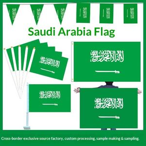 Banderas de Poliéster Hechas a Medida para el Día Nacional de Arabia Saudita y para la Celebración del Día de Estados Unidos, Canadá y México, Decoraciones para Llevar en la Mano - Product Image 3
