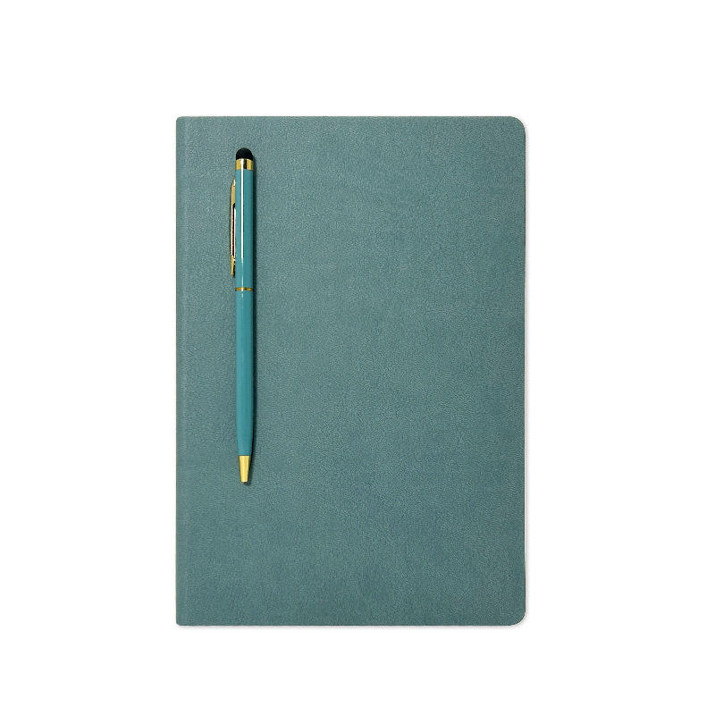 A5 light green magnetic notebook