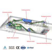 Machine de fabrication de granulés d'engrais en poudre sèche de chlorure de potassium et de sulfate d'ammonium