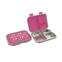 Aohea pour & Boîte à lunch bento en acier inoxydable 304, étanche, 3 compartiments, compatible lave-vaisselle, pour les employés de bureau