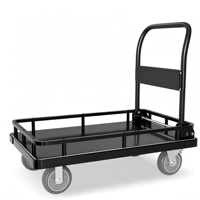 Carrito de Panadería Plegable de Acero Inoxidable de Cuatro Ruedas, Carro Móvil Industrial, Personalización OEM, ¡Gran Venta!
