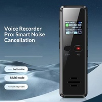 Enregistreur vocal numérique à activation vocale, lecteur MP3, appareil d'enregistrement audio WAV, connecteur Type-C/USB 2.0, matériau plastique