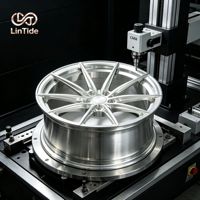 Jantes de voiture forgées en argent à bordure dégagée 19x8.5J 5x120 ET35 CB72.6, ajustement OEM personnalisé pour véhicules de tourisme