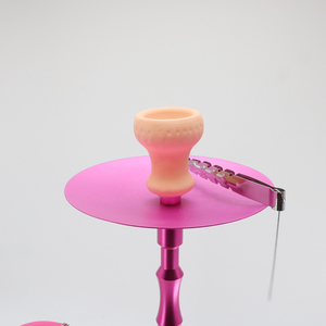 Conjunto de narguile de la mejor <span class=keywords><strong>calidad</strong></span> transfronteriza, nuevo diseño, shisha rosa de una sola manguera, conjunto de narguile de aluminio personalizado al por mayor - Product Image 2