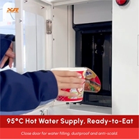 Máquina Expendedora de Fideos Instantáneos Ramen de Autoservicio Equipada con Agua Caliente Automática para Cocinar