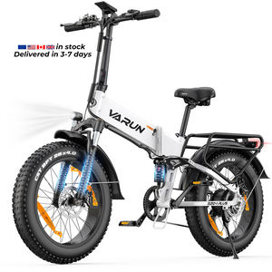 Expédition rapide UE Vélo électrique pliable à pneus larges de 20 pouces, puissance maximale de 750 W, 48 V, 13 Ah, autonomie de 120 km, double suspension, Shimano 7 vitesses, pour les trajets quotidiens - Product Image 1