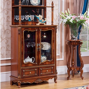 2019 New Coming Antique Corner 2 Doors Wood Cabinet Bar