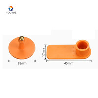 Identification des bovins, porcs, moutons Nouvelles conditions ISO11784/11785 Fréquence de la puce FDX-B 134.2KHZ Étiquette d'oreille RFID