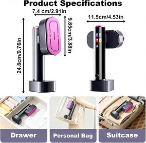 Défroisseur Vapeur Portable 190 ml, Fer à Vapeur Électrique 1300 W pour Usage Domestique avec Protection Anti-Brûlure à Sec - Product Image 2