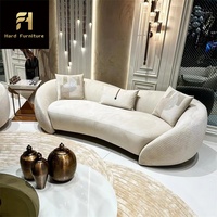 Canapé d'angle de style moderne haut de gamme, ensemble de meubles pour salon de villa