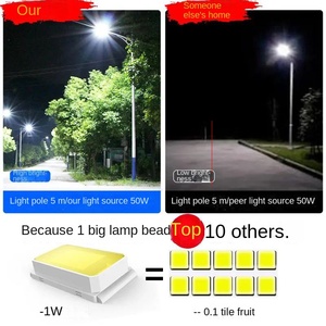 ไฟถนนพลังงานแสงอาทิตย์1000W ในที่เดียวไฟถนน LED พลังงานแสงอาทิตย์กลางแจ้ง600W 800W Ip65ทั้งหมดกันน้ำ10 CE DC 12V Luces LED - Product Image 1