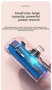 Batería <span class=keywords><strong>Externa</strong></span> Ultracompacta Mini Power Bank de 4000/5000mAh para Teléfono Móvil <span class=keywords><strong>con</strong></span> Luz y Conector Tipo-C, Venta al Por Mayor - Product Image 6