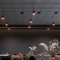 Livraison incluse, dalles de plafond imitation étain 24x18 pouces, panneau mural intérieur en PVC gaufré pour restaurants et bars PLB10 Étain antique