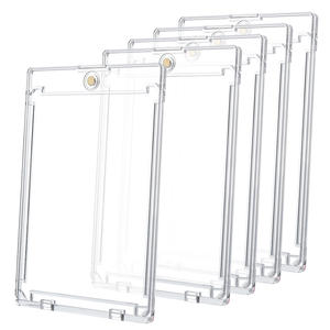 מחזיק כרטיס מגנטי דק לכרטיסי מסחר, מחזיק כרטיס מגע אחד 35pt, מגיני כרטיס פלסטיק קשיח, מארז כרטיס מגנטי 130pt - Product Image 1