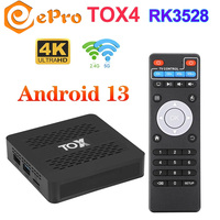Ugoos TOX4 RK3528 4G 32G Android 13 TV Box 2.4G 5G WiFi Dual 1000M LAN RJ45 BT5.0 DDR3 Smart Set Top Box Reproductor Multimedia de Cuatro Núcleos