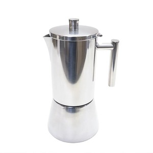 Vente en gros de <span class=keywords><strong>cafetière</strong></span> à expresso en acier inoxydable <span class=keywords><strong>6</strong></span> <span class=keywords><strong>tasses</strong></span>, <span class=keywords><strong>cafetière</strong></span> moka en acier inoxydable 304 pour cappuccino latte - Product Image 4