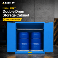 Armoire de stockage de fûts de produits chimiques corrosifs compatible 416L 110 Gallons en acier à double paroi, fournisseur OEM B2B pour l'approvisionnement de projets industriels