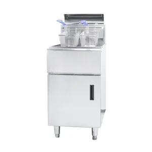 Manufacturer Chicken And Potato Fryer 30Ltrs Gas Induction Deep Fryer Commercial For KFC Fast Food Restaurant