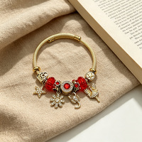 Gelang Zodiak Bintang Peri Lapis Emas Anti Air dari Baja Tahan Karat, Produk Terlaris Tiktok Fanhua Jewelry