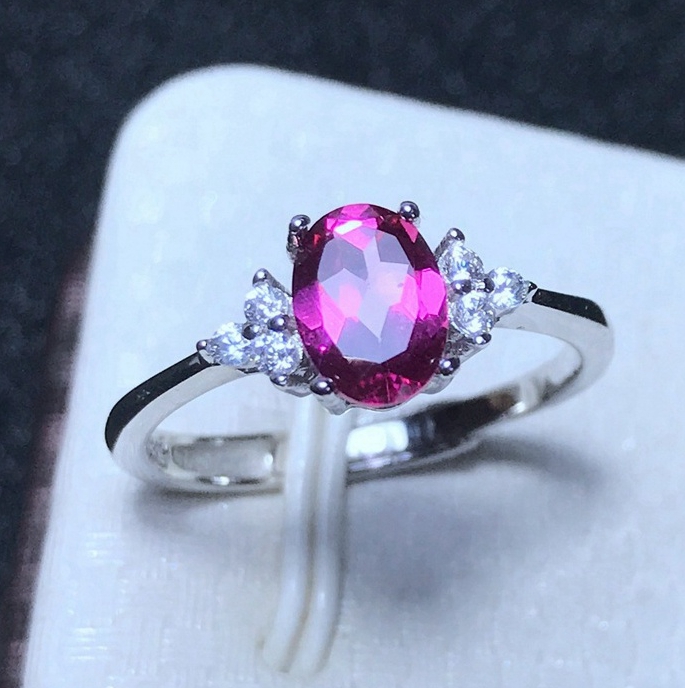natural Pink Topaz ring Style 5