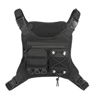 Sac de poitrine tactique léger, gilet utilitaire, sac à dos, pochette de rangement portable pour la course, l'entraînement en extérieur, sac EDC - Product Image 1