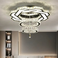 TOGETHER Nouvelles lampes de plafond en cristal pour l'intérieur, lustres modernes, lampes suspendues pour plafonds hauts