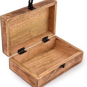 Wooden Carved Storage <b>Box</b> Rectangle Tree Of Life Pattern <b>Lockable</b> Retro <b>Jewelry</b> <b>Box</b> Custom Made - Product Image 2