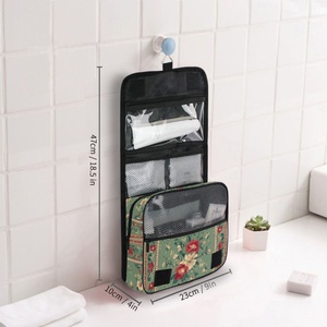 Nouvelle Arrivée Trousse de Toilette de Voyage Suspendue Hawaïenne Grande, Imprimée sur Mesure, Imperméable, Pliable, avec Fermeture Éclair et Poignée Souple - Product Image 5