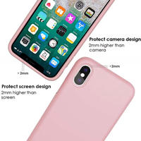 Funda de Silicona para Teléfono con Interior de Microfibra, Logotipo Personalizado, Carcasa Trasera de Silicona para iPhone 17 16 15 14 13 12 11 PLUS PRO MAX, Diversos Colores