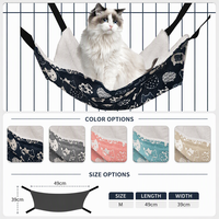 Hamac pour chat en polaire réglable pour cage, lit suspendu doux et chaud pour chats, chatons et petits animaux