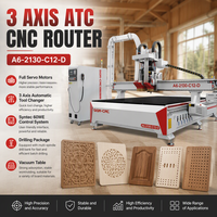 Routeur CNC ATC avec tête de perçage 5+4 lignes, broche 9 kW, haute efficacité pour le nesting de la menuiserie et la fabrication de meubles en MDF
