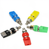 Borne de connexion traversante à tête plate CY-TB-M8-4 CYXS M8, 95A 500V 3000V, résistance diélectrique, en laiton avec prise banane 4mm