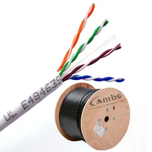 Muestras gratis de comunicación de redes Cable de 4 pares Molex Cable Cat 6 305M Pull-Caja UTP Cat6 Cable 1000ft