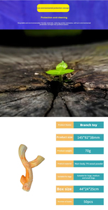 Jouet à mâcher pour chien de qualité alimentaire, forme de branche, plusieurs tailles, jouet de nettoyage des dents pour toutes les races, service OEM - Product Image 3