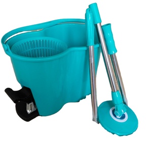 New Magic <strong>Mop</strong> Bucket With Foot Pedal Rotate 360 With 2 <strong>Mop</strong> <strong>Heads</strong> - Product Image 1