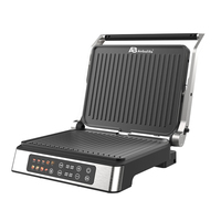 Parrilla con Pantalla Digital Anbolife, Solo Venta al Por Mayor, Apertura Completa de 180 Grados, Saludable, 10 Programas Diferentes, Placa con Revestimiento Antiadherente