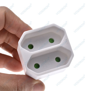 Châu Âu cắm 2pin 4.8mm lần lượt 4.0mm <span class=keywords><strong>2</strong></span> lỗ EU ổ cắm cắm điện phân phối adapter cắm 16A 250V - Product Image 4