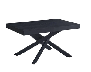 Tavolo da pranzo estensibile in <span class=keywords><strong>metallo</strong></span> <span class=keywords><strong>legno</strong></span> allungabile-120/160cm moderno lusso Design allungabile <span class=keywords><strong>tavoli</strong></span> da pranzo on-line - Product Image 2