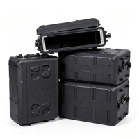 2U Étanche Rotomolded Flight Rack Case Moulé Amplificateur Case Pro-Audio PA DJ Road Travel Mount Case avec Mousse Personnalisée