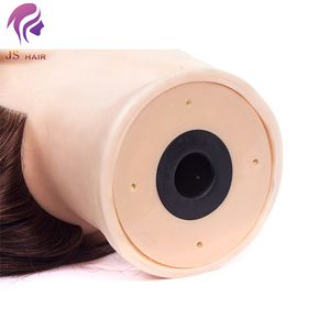 Tête de mannequin en cheveux blonds de 18 pouces, tête d'entraînement professionnelle, pratique pour la coiffure, mannequin de coiffure avec de vrais cheveux humains - Product Image 6