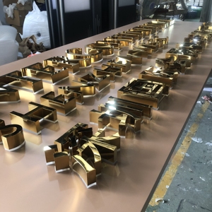 Đứng Miễn Phí Lớn Ngoài Trời 3D Thép Không Gỉ Chải Gương Biểu Tượng Dấu Hiệu Bạc Kim Loại Chữ Số Thanh Lịch Biển Quảng Cáo Thiết Kế - Product Image 3