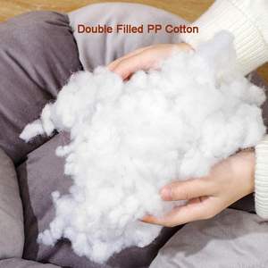 ZJH Umwelt freundliches 50cm graues Hunde plüsch Haustier bett Feuchtigkeit beständiges Anti-Rutsch-bequemes Polar futter PP-Baumwoll füller für Hunde Katzen - Product Image 3
