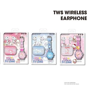 Écouteurs TWS-K89 BT 5.4 avec montre de dessin animé et étui de protection - Product Image 5