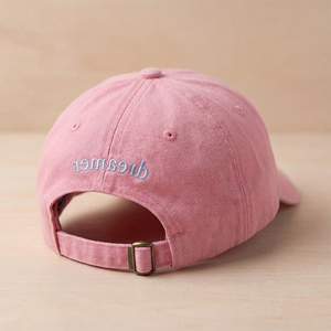 Cappellini da Baseball Personalizzati a 6 Pannelli con Logo Ricamato, in Cotone Lavato, Stile Dad Hat Non Strutturato - Product Image 4